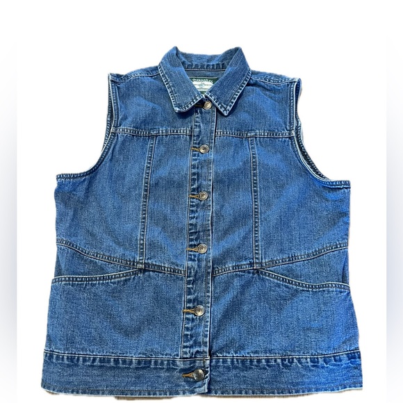 St. John's Bay Jackets & Blazers - St John's Bay Women’s Vintage Indigo Jean Blue Size Medium Western, Retro